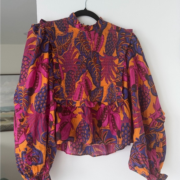 FARM Rio Colorful Floral Blouse - Picture 2 of 4